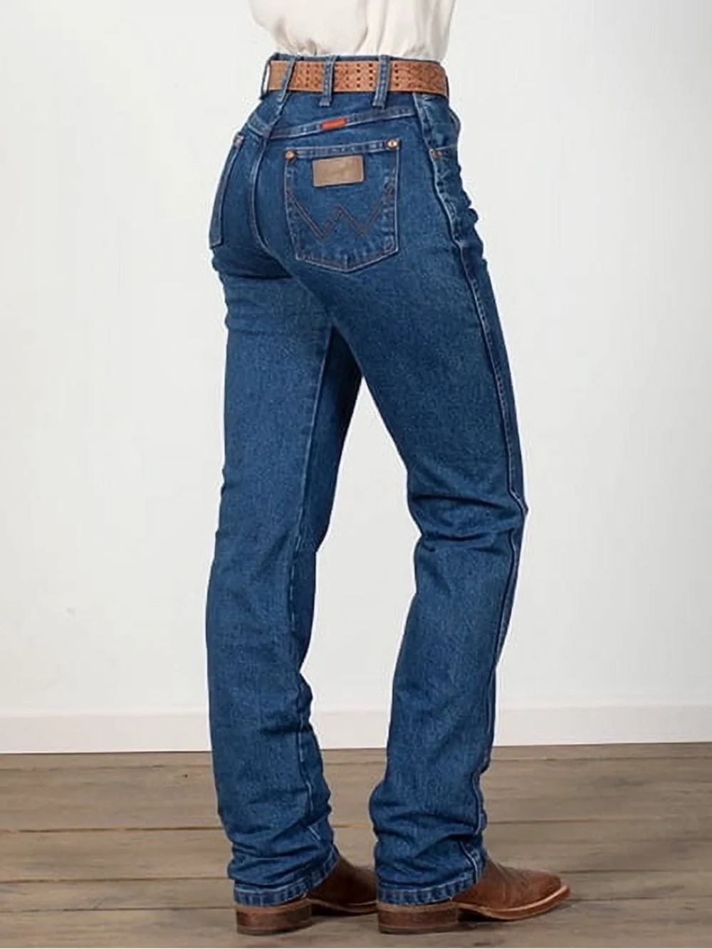 Wrangler Cowboy Cut Kathy Stonewash Jeans 7/8 x 32 Rodeo Western Cowgirl